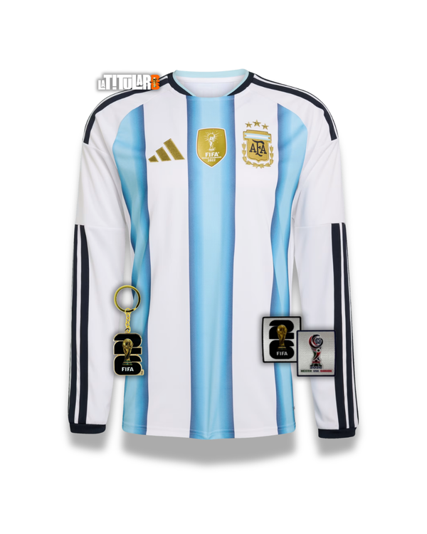 Argentina Mundial Camiseta Local 2026 - Manga Larga