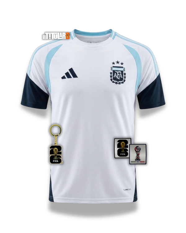 Argentina Mundial White Entrenamiento Camiseta 2026