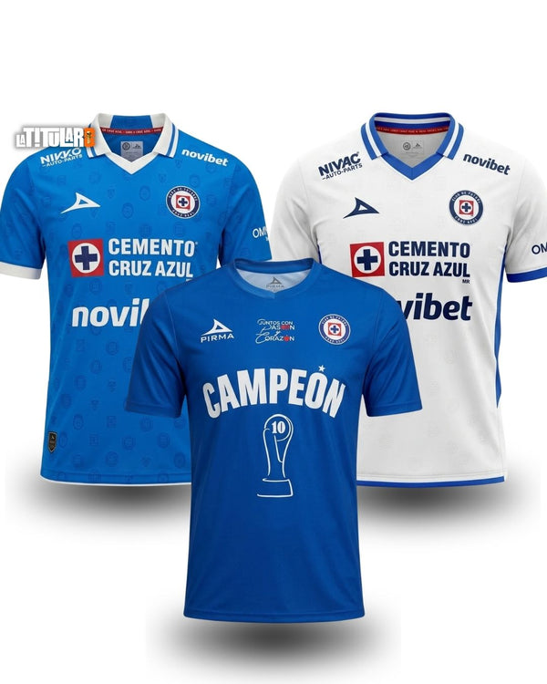 COMBO Cruz Azul 2026/27 (Home, Away e Campeón)