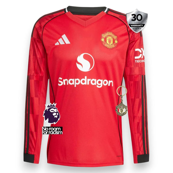 Manchester United Camiseta Local 2025/26 - Manga Larga