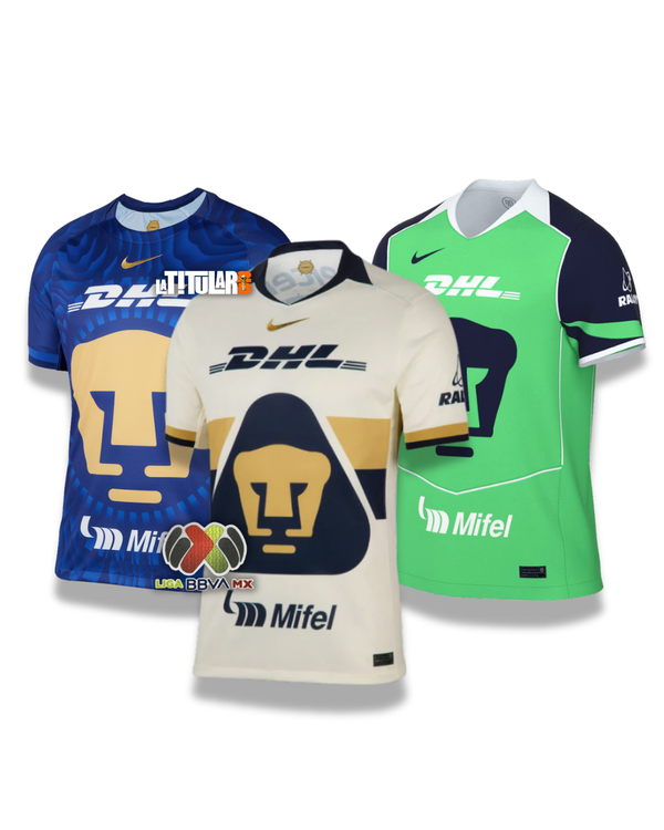 COMBO Pumas UNAM 2026 (Home, Away e Third)