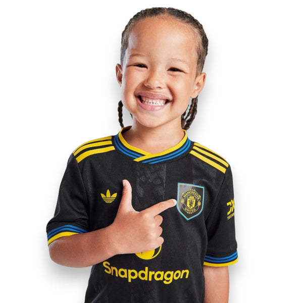 Manchester United Tercera Camiseta 2025/26 - Niños