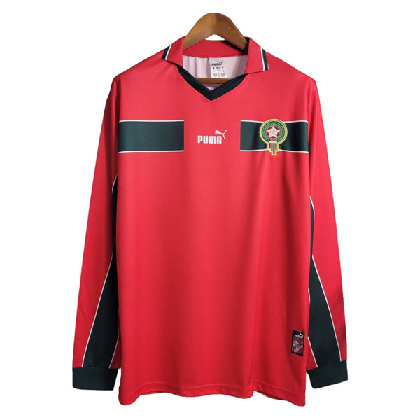 Marruecos Retro 1998 Camiseta Visitante - Manga Larga