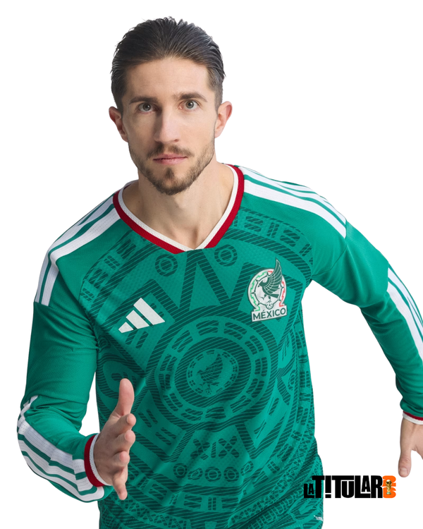 México Player Mundial Camiseta Local 2026 - Manga Larga