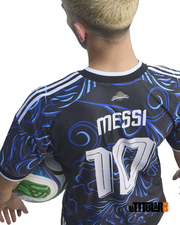 Argentina Mundial Camiseta Visitante 2026 #10 MESSI - Versión Jugador