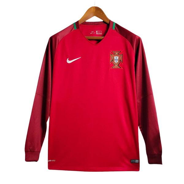 Portugal Retro Camiseta Local 2016 - Manga Larga