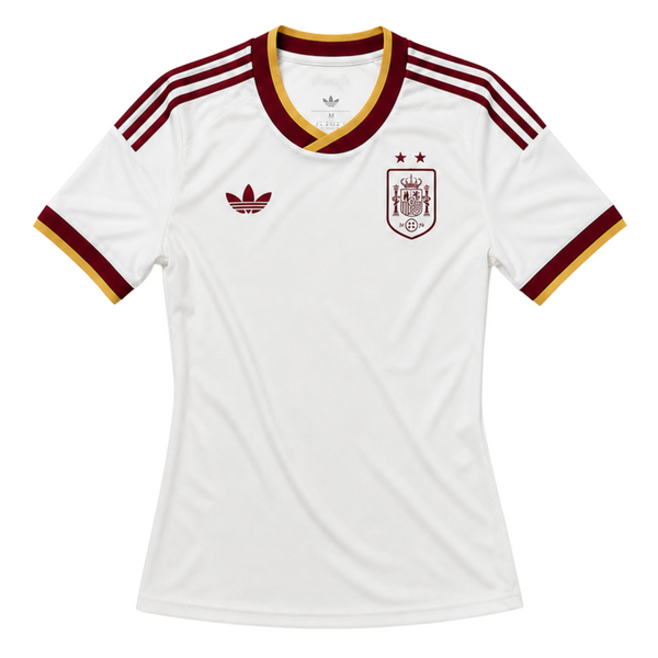 2 ESTRELLAS Camiseta Mujer Visitante de España 2026 — Campeones Del Mundial 2026