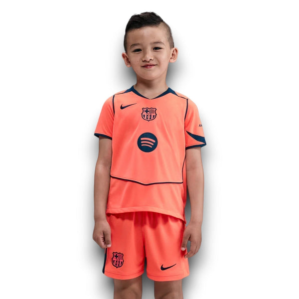 Barcelona Tercera Camiseta 2025/26 - Niños