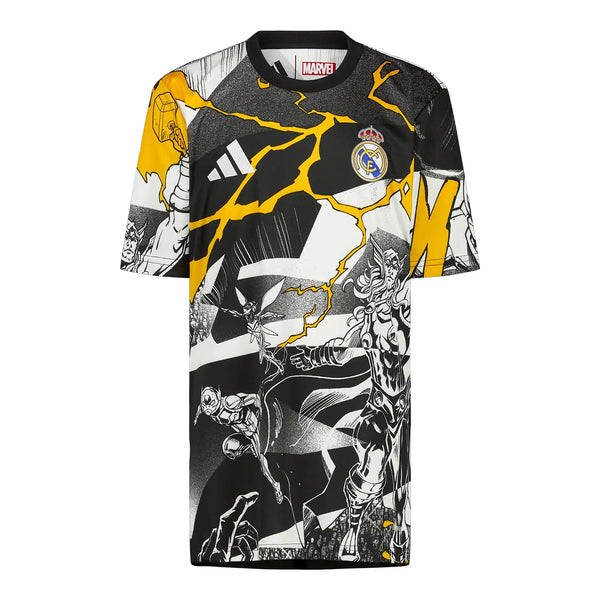 Real Madrid Warm Up Camiseta 2025/26 - x Marvel White/Negra