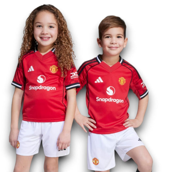 Manchester United Camiseta Local 2025/26 - Niños