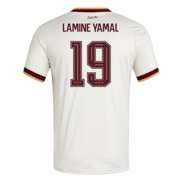 2 ESTRELLAS Camiseta Visitante de España 2026 — #19 LAMINE YAMAL