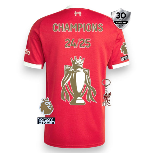 Liverpool Camiseta Local 2025/26 - CHAMPIONS 24/25 & Gold Trophy