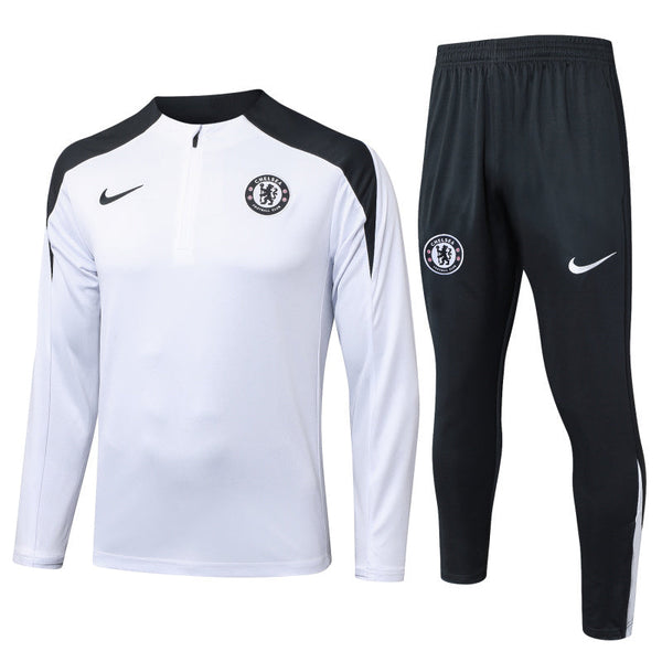Chelsea White Pre-Partido TrackSuit 2025/26