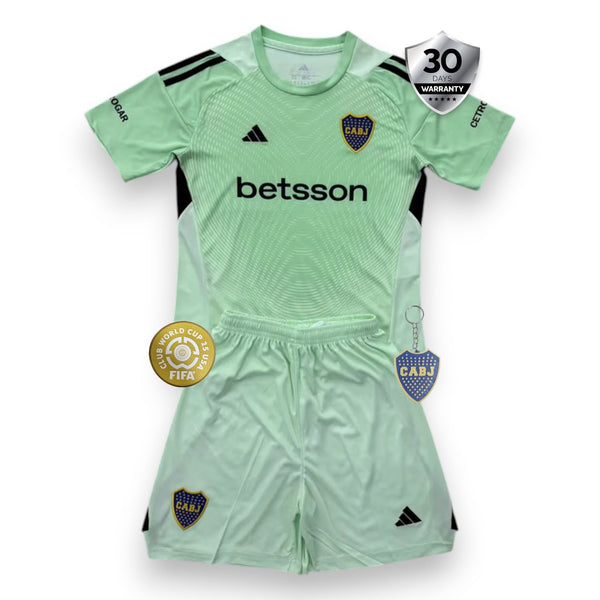 Boca Juniors Green Camiseta de Portero 2025/26 - Niños
