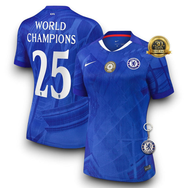 Chelsea con World Champions 25 printing Camiseta Local 2025/26 - Mujer