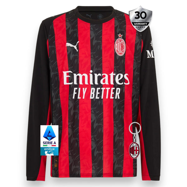AC Milan Camiseta Local 2025/26 - Manga Larga