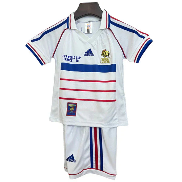 Francia Retro 1998 Mundial Camiseta Visitante - Niños