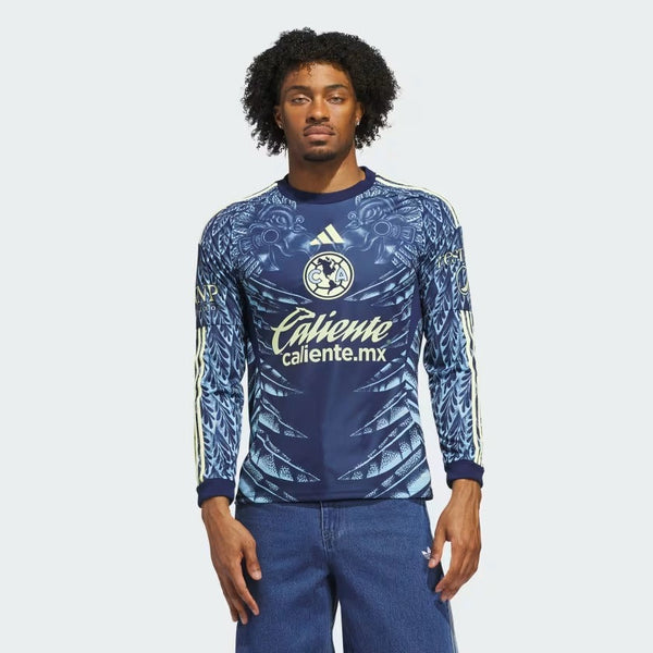 Club America Camiseta Visitante 2025/26 - Manga Larga