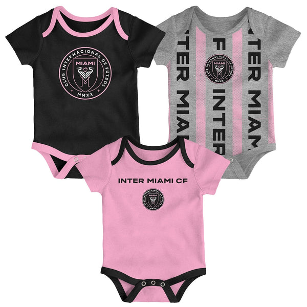 Newborn Inter Miami 3 Camiseta - Beb - Pack Bodysuit Set