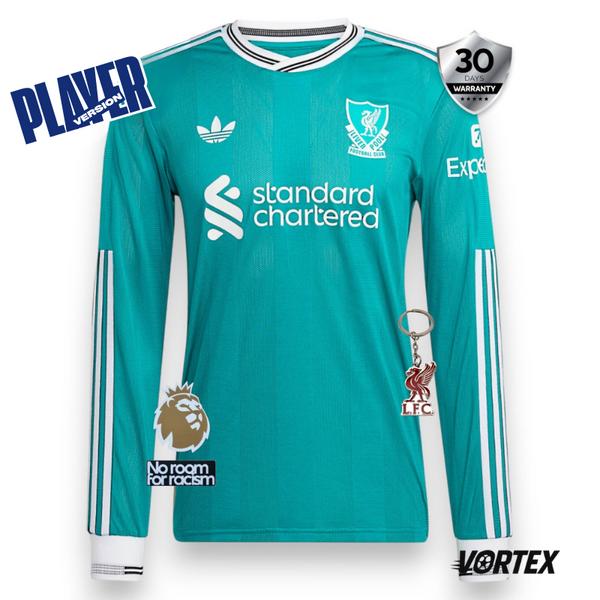 Liverpool Player Tercera Camiseta 2025/26 - Manga Larga