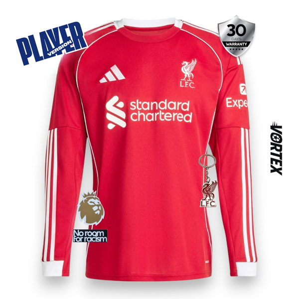 Liverpool Player Camiseta Local 2025/26 - Manga Larga