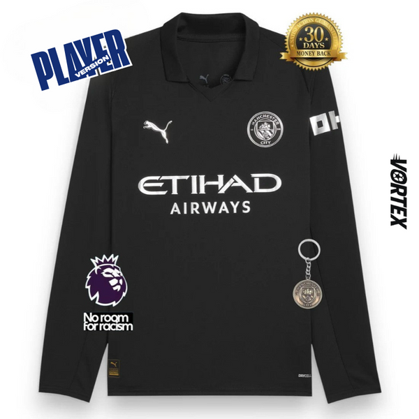 Manchester City Player Camiseta Visitante 2025/26 - Manga Larga