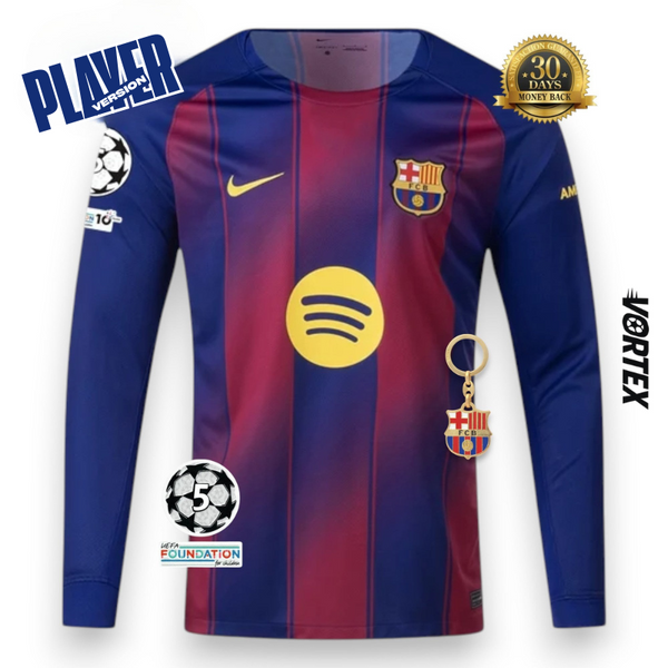 Barcelona Camiseta Local 2025/26 - Manga Larga
