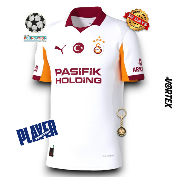 Galatasaray Player Camiseta Visitante 2025/26 - Versión Jugador - With Sponsors