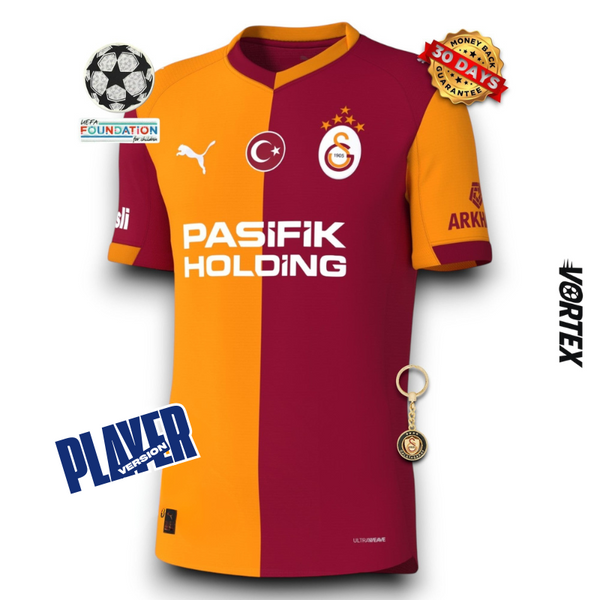 Galatasaray Player Camiseta Local 2025/26 - Versión Jugador - With Sponsors
