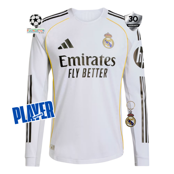 Real Madrid Camiseta Local 2025/26 - Manga Larga