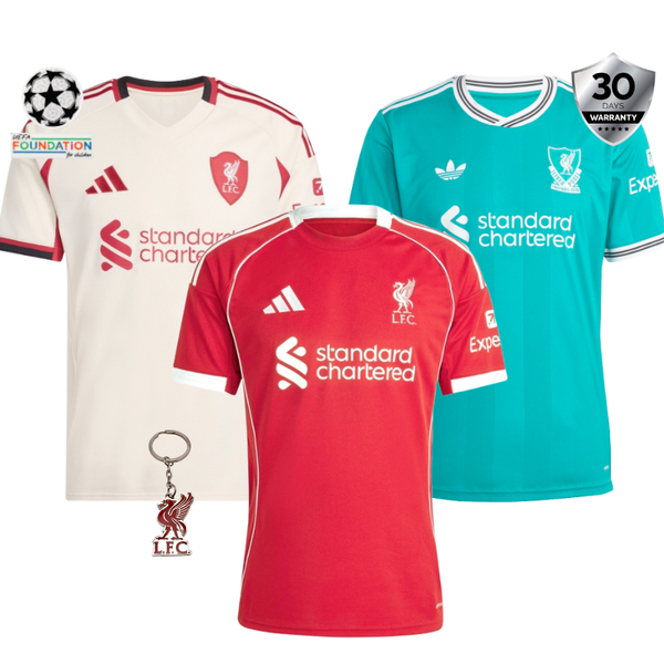 COMBO Liverpool 2025/26 (Home, Away e Third)