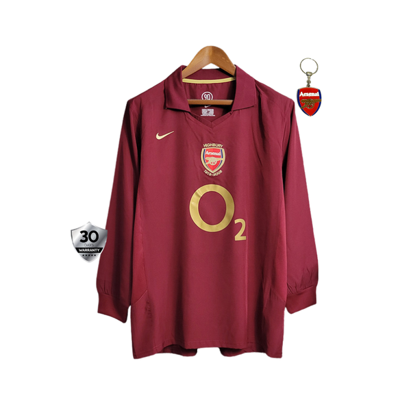 Arsenal Retro Camiseta Local 2005/06 - Manga Larga